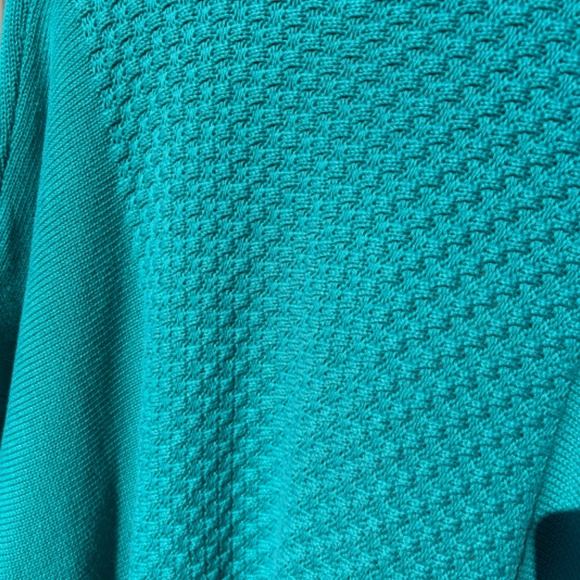 Ruby Rd sweater chunky knit open drape cardigan green - Picture 10 of 16